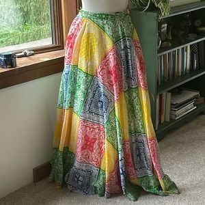 Vintage Malbe Multicolored Maxi Skirt